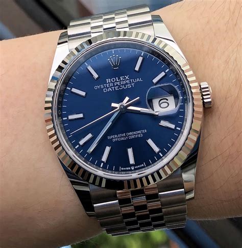 rolex bright blue dial